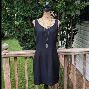 Metro Collection Elegant Black Sleeveless Dress